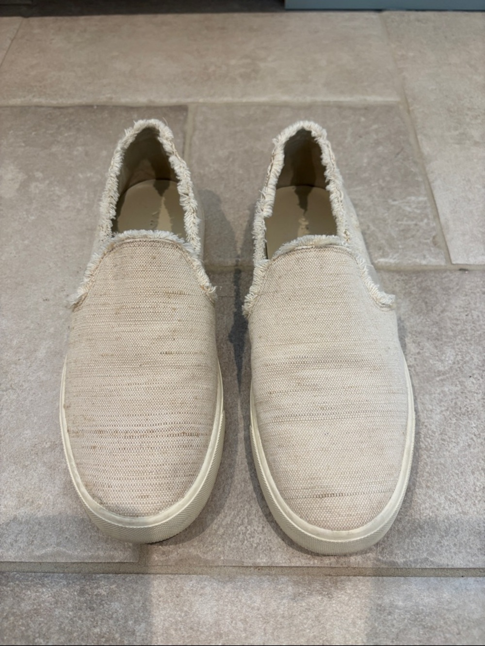 Vince Women's Slip-On Flats in Natural Cream